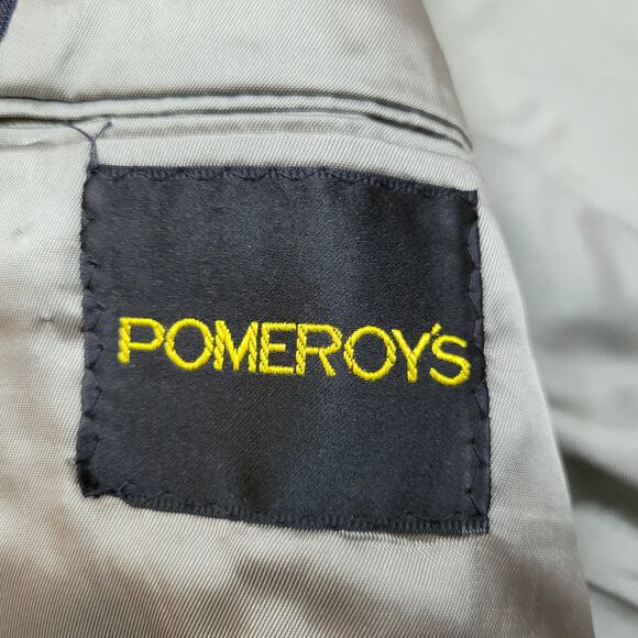 Pierre Cardin Suit Jacket Blazer 2 Button Double Vent Wool Charcoal Gray 40R - Picture 5 of 8